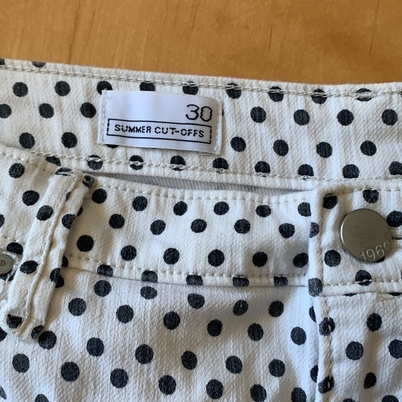 Gap Summer Cut Offs Polka Dot Shorts 30 - Picture 3 of 6